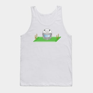 Helmet 2 and Field White Tank Top